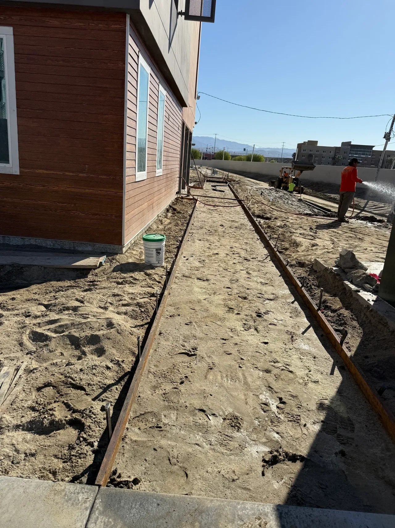 Sidewalk Prep at Millenium Sidewalk Prep at Millenium