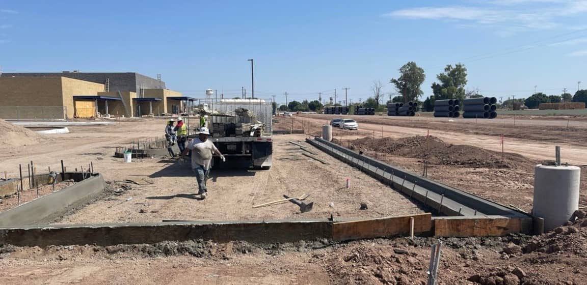 La Paloma Middle School Brawley, CA – Site Concrete Case Study 1