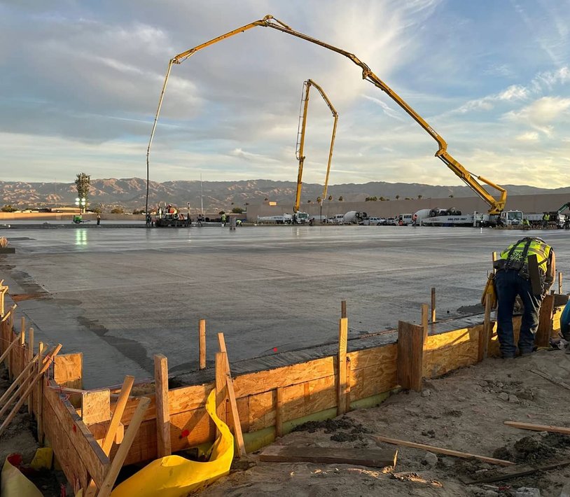 curb, gutter, and site concrete